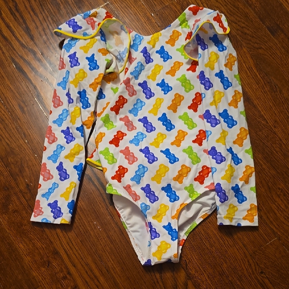 Colorful Gummy Bear Print Bathing suit.